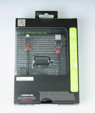 Monster Dual.USB700 カーチャージャーiphone 5s Lightning付