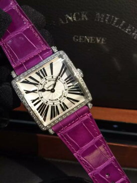 Franck Muller フランクミュラー マスタースクエア6002MQZ R D1R SS＆ダイヤモンド/革 クォーツ