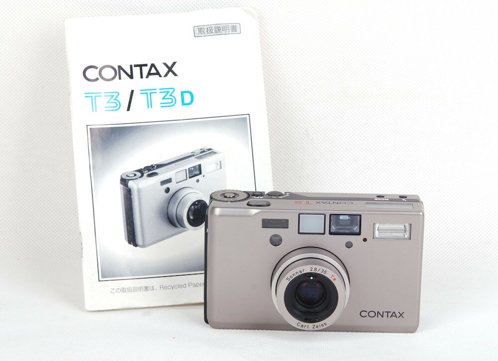 【芸能人同款】【美品】Contax/コンタックス T3D data back/データバック付き #jp21520