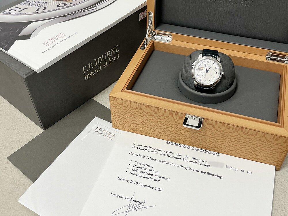 中古　F.P. Journe　Repetition Souveraine フランソワ・ポール・ジュルヌ スヴラン メンズ 腕時計 #36..