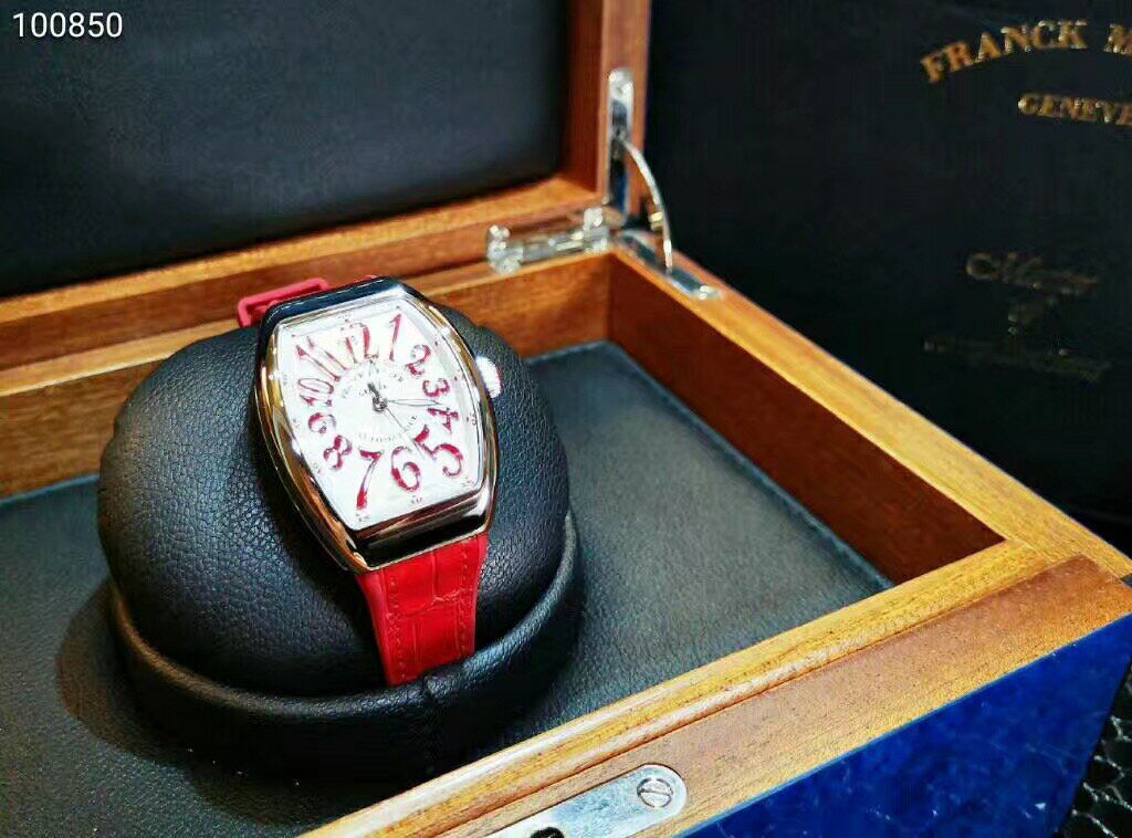 【新品】FRANCK MULLER/フランクミュラー V32 SC AT FO AC RG ホワイトスチール レッド自動巻きレーディス腕時計 #FM0013