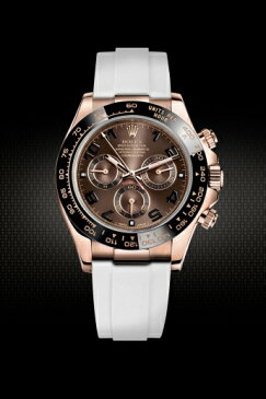 Rolex/ロレックス Daytona/デイトナ 116515に適用VAGENARI ラバー ストラップ/ベルト ホワイト