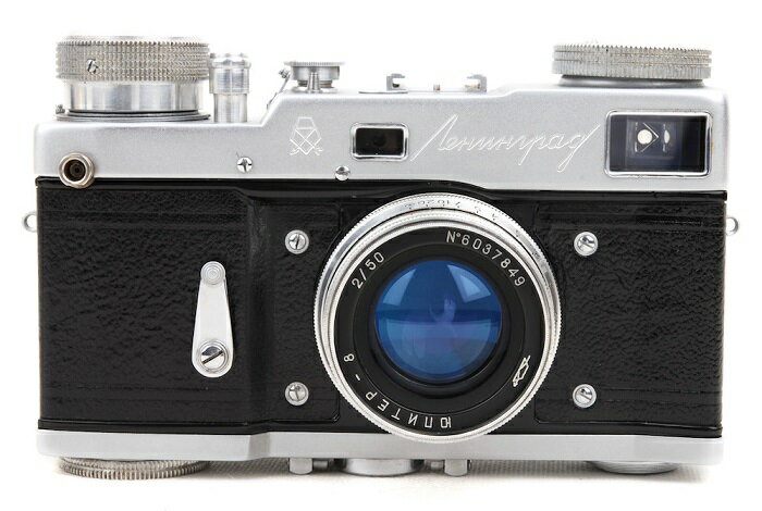 【美品】Leningrad GOMZ Leningrad 1956-1968 ソ連産レンジファインダー 50mmf2レンズ付き L39マウント #jp24130