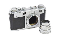 【珍品】NIKON/ニコン M 609 シルバーボディ NIPPON KOGAKU+NIKKOR-H.C 50mmf2 純正ケース付きMADE IN OCCUPIED JAPAN #HK10027