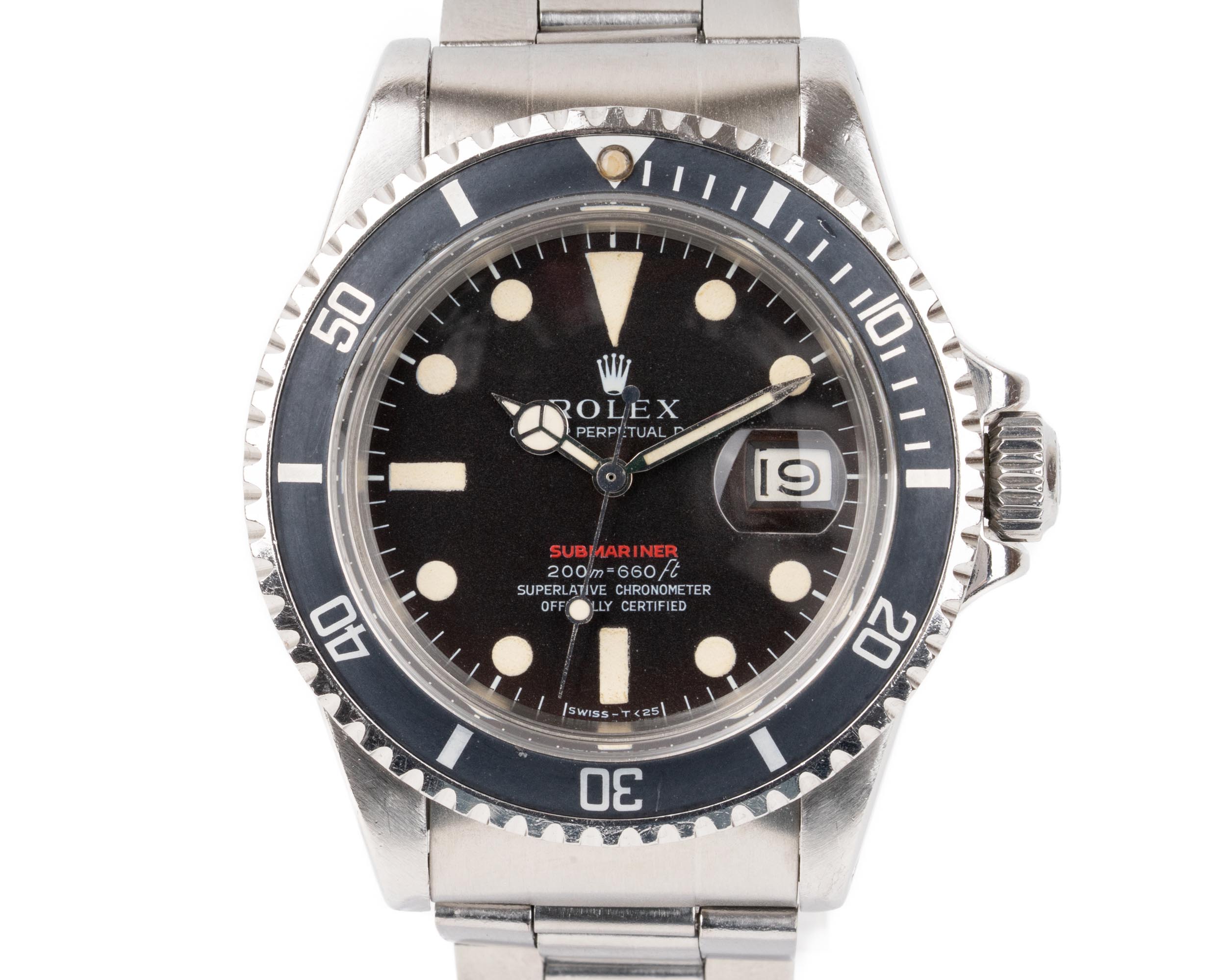 【アンティーク】Rolex/ロレックス Vintage サブマリーナ デイト 1680 Mark II ブラック/赤サブ 241万番 自動巻き メンズ腕時計 #jp27995