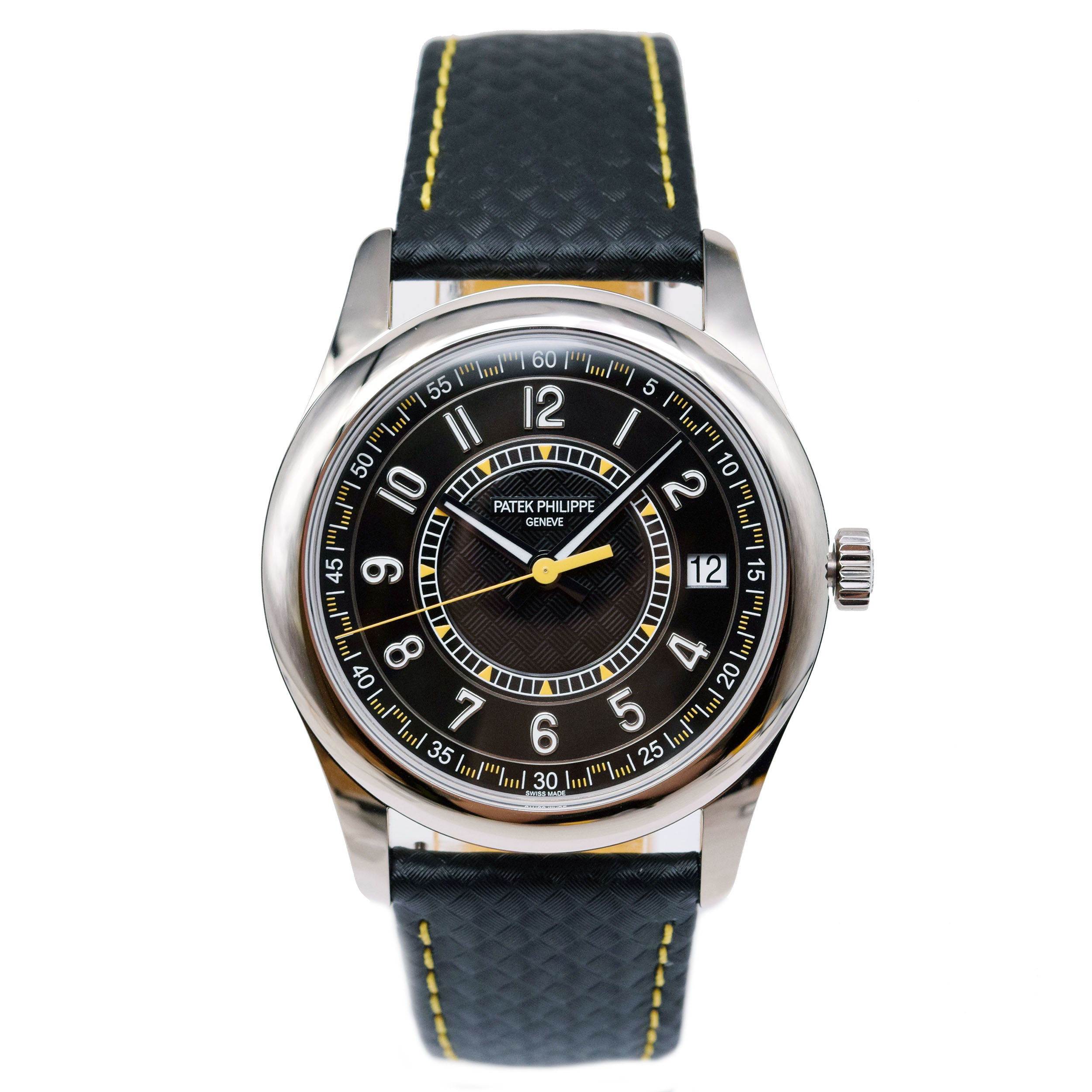 パテック フィリップ 腕時計（メンズ） Patek Philippe/パテック フィリップ Calatrava カラトラバ Ref.6007G-001Black Yellow K18ホワイトゴールド メンズ 腕時計 #HK10856