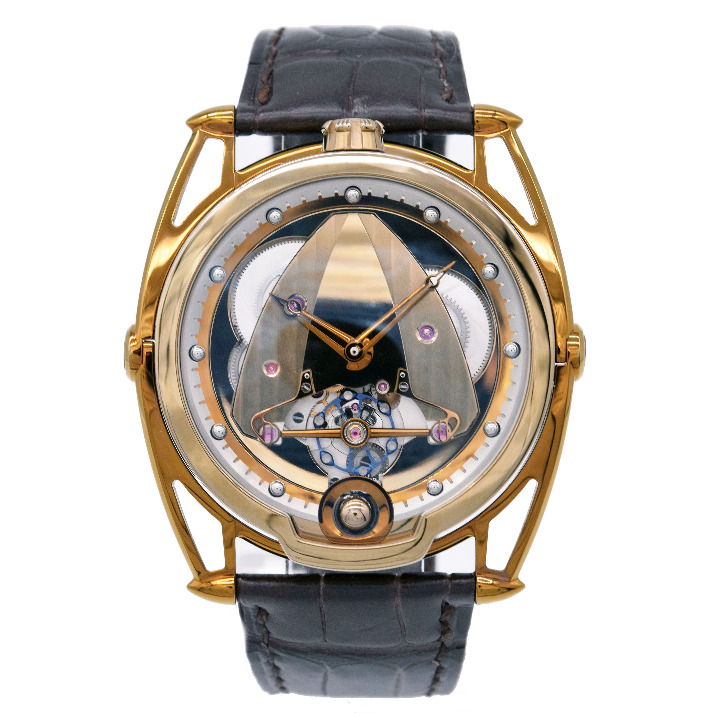 De Bethune/ドゥ・ベトゥーン DB28 Yellow Tones Fire Heated Yellow Titanium イエローチタン 手巻き 腕時...