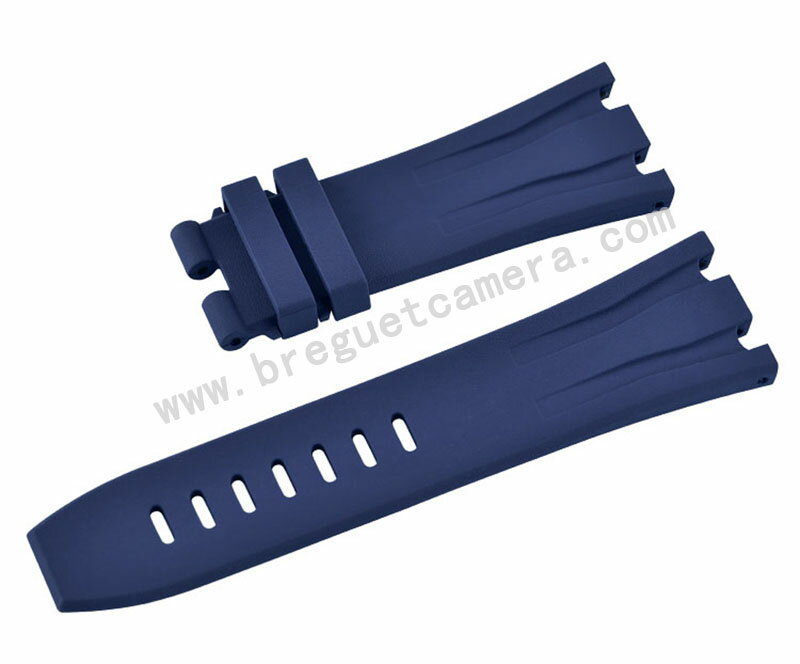 Audemars Piguet/オーデマピゲ Royal Oak Offshore/ロイヤル オーク オフショア 44mm AP 26400 26401適用Vagenari ラバー ストラップ/ベルト ブルー