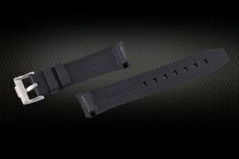 Rolex/ロレックス Submariner/サブマリーナー116610とGMT MasterII/マスターII 116710、16710に適用 VAGENARI ラバー ストラップ/ベルト ブラック