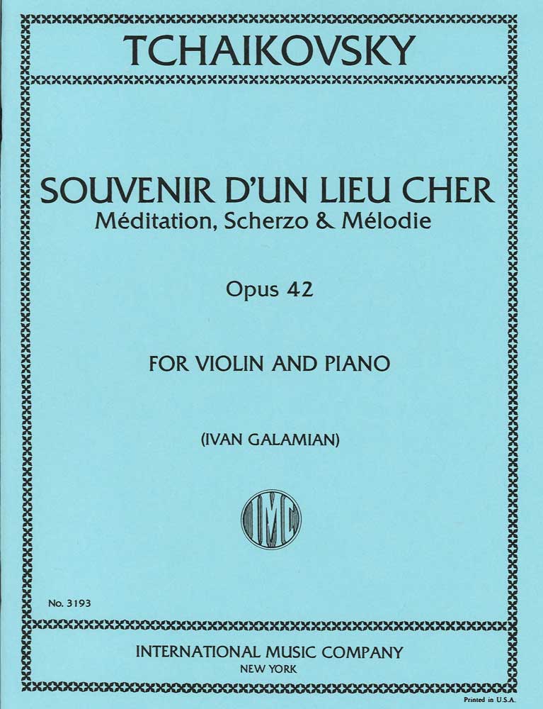 楽天ブレーメン楽天市場店輸入楽譜／バイオリン（ヴァイオリン）／チャイコフスキー：なつかしい土地の思い出 op. 42