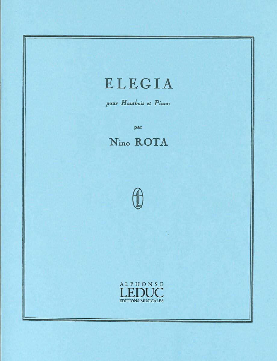 輸入楽譜／オーボエ／ロータ : 哀歌（エレジー）