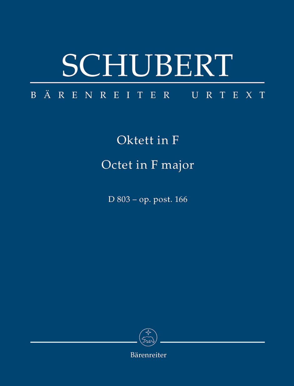 輸入楽譜／スコア／シューベルト：八重奏曲 ヘ長調 D 803（op. posth. 166）