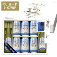 クラフトビール ギフト セット ビール 出産内祝い 名入れ 内祝い お返し 結婚内祝い 軽井沢ビール 地ビール 誕生日 プレゼント ホワイトデー 清涼飛泉プレミアム 330ml瓶×2本 350ml缶×6本 G-RD