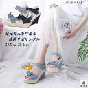 【送料無料】厚底 サンダル ウェッジソール 厚底 ヒール 10cm 夏 厚底サンダル 疲れない サンダルヒール 大きい サイズ 痛くならない レディース ブルー ブラック