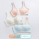 3点入り スポーツブラ 中学生 ブラジャー ジュニア M〜3XL スクールインナー スポブラ 下着 ハーフトップ アツギ ハイジュニ ファーストブラ ノンワイヤ...