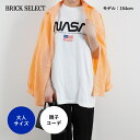 ＼決算セール／【1500円ぽっきり★～5/16 10時まで！】親子コーデにおすすめ♪ NASAワームロゴTシャツ T-shirt Tシャツ 半袖T レディース 女性 レディースウェア トップス コットン 綿100％ ホワイト ロゴ 大きめ 親子コーデ ペアルック