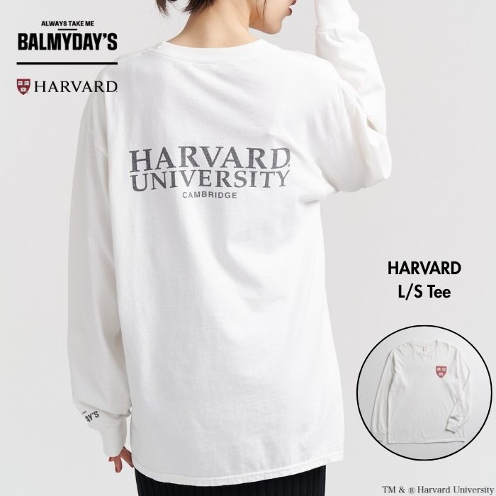 HARVARD LS Tee カレッジ 長袖Tシャツ ロンT カレッジTシャツ 大学ロゴ ハーバード メンズ レディース ユニセックス トレンドファッシ..