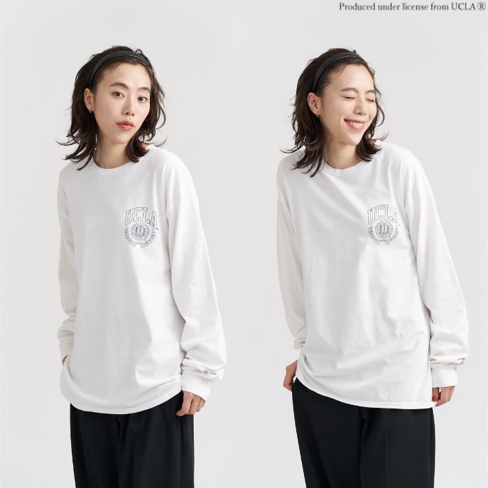 【50％OFF】UCLA LS Tee カレッジ 長袖Tシャツ ロンT カレッジTシャツ 大学ロゴ メンズ レディース ユニセックス トレンドファッション ビッグシルエット ペアコーデ 秋冬 春服 brick-select-10000348 BRICK SELECT サンプル画像3