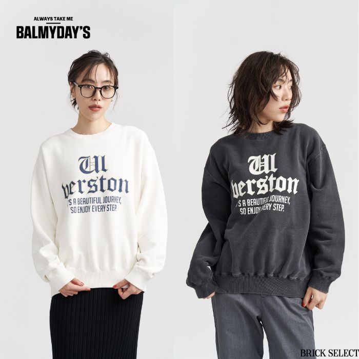 乐天商城 - 【40％OFF】Sweatshirt 2 スウェット レディース メンズ ユニセックス トップス 男女兼用 BALMYDAY'S カジュアル ゆったり トレーナー ユニセックス ビッグシルエット オーバーサイズ ペアコーデ 長袖