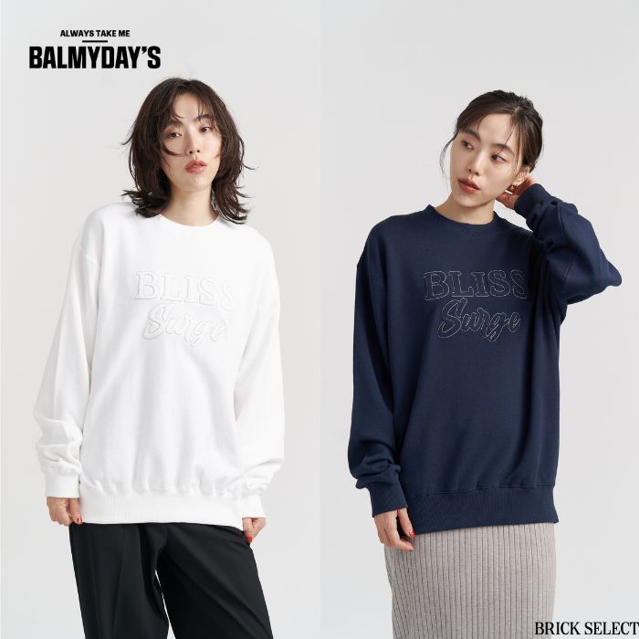 【40％OFF】Sweatshirt 3 スウェット レディース メンズ ユニセックス トップス 男女兼用 BALMYDAY'S カジュアル ゆったり トレーナー ユニセックス ビッグシルエット オーバーサイズ ペアコーデ 長袖