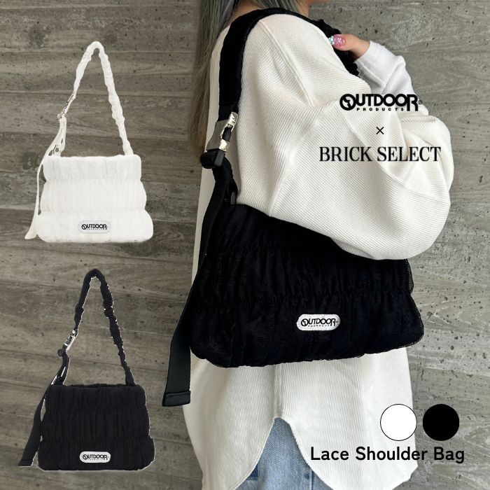 乐天商城 - OUTDOOR Lace Shoulder Bag アウトドアプロダクツ ショルダーバッグ レディース メンズ ユニセックス レース ショルダー バッグ トート ミニバッグ 軽量 カジュアル おしゃれ バッグ トレンド 韓国ファッション デイリーバッグ 旅行用 バッグ プレゼント ギフト 人気