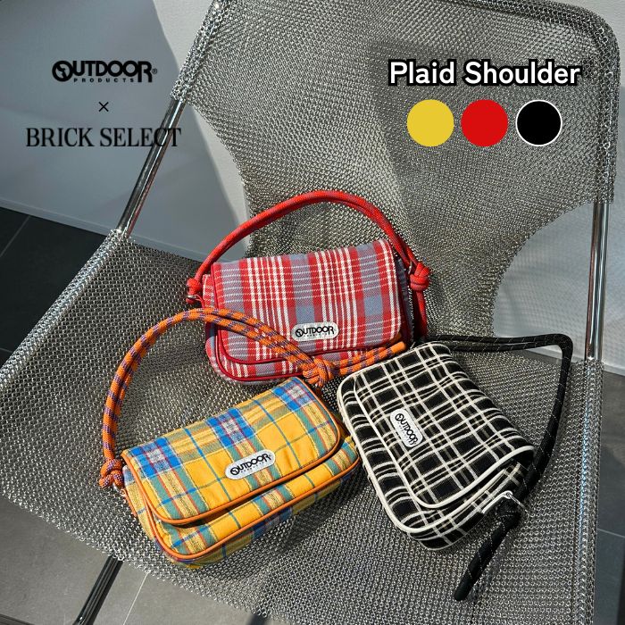 楽天市場】OUTDOOR ショルダーバッグチェック柄の通販