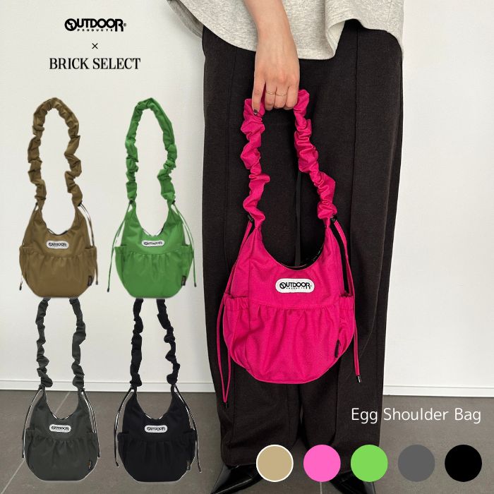 乐天商城 - OUTDOOR PRODUCTS Egg Shoulder Bag アウトドアプロダクツ エッグショルダーバッグ ミニバッグ レディース メンズ 軽量 コンパクト おしゃれ カジュアル ショルダーバッグ 通勤 通学 旅行 サブバッグ ユニセックス お出かけ