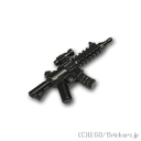 レゴ カスタム パーツ ミニフィグ アサルトライフル HK416 Black/ブラック レゴ互換品 ミニフィギュア 人形 ミリタリー 武器 銃 ライフル