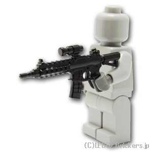 レゴ カスタム パーツ ミニフィグ アサルトライフル HK416 [Black/ブラック] | レゴ互換品 ミニフィギュア 人形 ミリタリー 武器 銃 ライフル