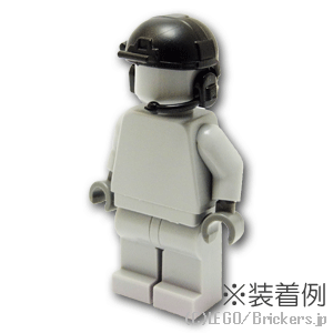 レゴ カスタム パーツ ミニフィグ ヘッドセット JS1 [ Black / ブラック ] | lego ミニフィギュア 人形 ミリタリー 装備 道具 ヘッドフォン マイク