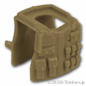 レゴ カスタムパーツ タクティカルベスト M08 [ Dark Tan / ダークタン ] | レゴ互換品 ミニフィギュア 人形 ミリタリー...