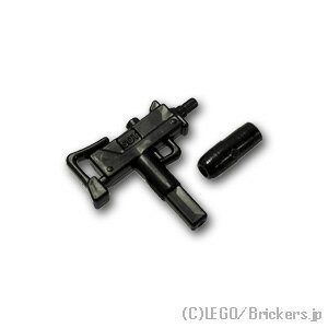 レゴ カスタム パーツ サブマシンガン イングラムM11 サイレンサー付  | レゴ互換品 ミニフィギュア 人形 武器 装備
