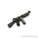 レゴ カスタム パーツ ミニフィグ サブマシンガン M1A1 トンプソン Black/ブラック レゴ互換品 ミニフィギュア 人形 ミリタリー 武器 銃 マシンガン 機関銃