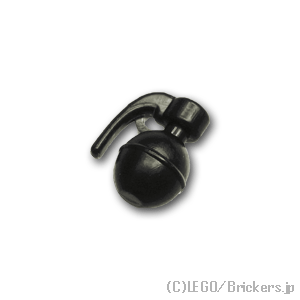 レゴ カスタム パーツ ミニフィグ ハンドグレネード M26 [Black/ブラック] | レゴ互換品 ミニフィギュア 人形 ミリタリー 武器 手榴弾
