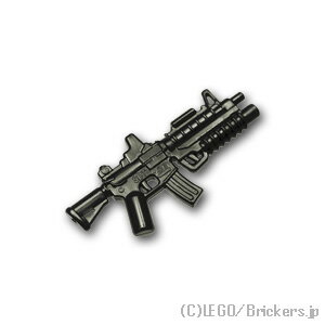 レゴ カスタム パーツ ミニフィグ アサルトライフル M4A1SB [Black/ブラック] | レゴ互換品 ミニフィギュア 人形 ミリタリー 武器 銃 ライフル