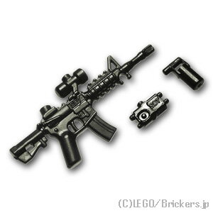 レゴ カスタム パーツ ミニフィグ アサルトライフル M5A1 R.I.S [Black/ブラック] | レゴ互換品 ミニフィギュア 人形 ミリタリー 武器 銃 ライフル