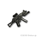 レゴ カスタム パーツ ミニフィグ サブマシンガン MP10 Black/ブラック レゴ互換品 ミニフィギュア 人形 ミリタリー 武器 銃 マシンガン 機関銃