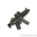 レゴ カスタム パーツ ミニフィグ サブマシンガン MP5A5 NAVY リフレックスサイト付き Black/ブラック レゴ互換品 ミニフィギュア 人形 ミリタリー 武器 銃 マシンガン 機関銃