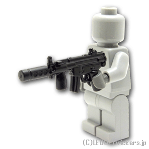 レゴ カスタム パーツ ミニフィグ サブマシンガン MP5K [ Black / ブラック ] | lego ミニフィギュア 人形 ミリタリー 武器 銃 マシンガン 機関銃