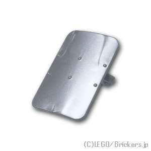 レゴ カスタム パーツ ミニフィグ ライオットシールド N5 [Flat Silver/フラットシルバー風] | レゴ互換品 ミニフィギュア 人形 警察 S.W.A.T. swat 特殊部隊 盾