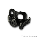 レゴ カスタム パーツ ミニフィグ ガスマスク S10SR Black/ブラック レゴ互換品 ミニフィギュア 人形 ミリタリー 装備 マスク