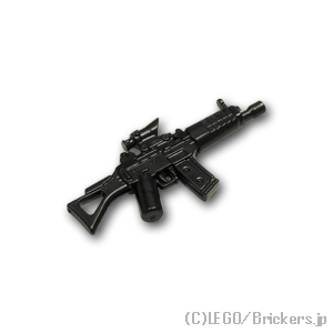 レゴ カスタム パーツ ミニフィグ アサルトライフル SG552-S [Black/ブラック] | レゴ互換品 ミニフィギュア 人形 ミリタリー 武器 銃 ライフル