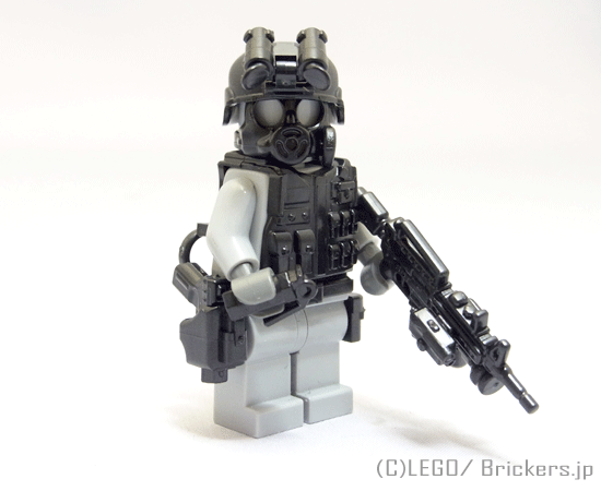 レゴ カスタム パーツ ミニフィグ S.W.A.T. アサルターセット [Black/ブラック] | レゴ互換品 ミニフィギュア 人形 ミリタリー スワット 武器 装備 swat 特殊部隊