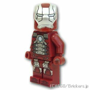 レゴ スーパー ヒーローズ ミニフィグ アイアンマン マーク5 (トランスクリアーヘッド) LEGO純正品の フィギュア 人形 ミニフィギュア