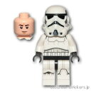 レゴ スター・ウォーズ ミニフィグ ストーム・トルーパー - デュアルモールドヘルメット(#75300) | LEGO純正品の フィギュア 人形 ミニフィギュア