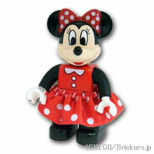 レゴ デュプロ ミニフィグ フィグ/人形 フィギュア ミニーマウス レッドトップ＆スカート| LEGO純正品の フィギュア 人形 ミニフィギュア