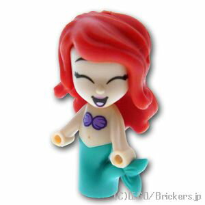 レゴ ディズニープリンセス ミニフィグ アリエル（マーメイド） - マイクロドール | LEGO純正品の フィギュア 人形 ミニフィギュア