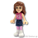 レゴ フレンズ ミニフィグ オリビア - ダークブルースカート/ダークピンクトップ/ホワイトブーツ | LEGO純正品の フィギュア 人形 ミニフィギュア