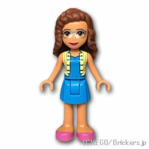 レゴ フレンズ ミニフィグ フレンズ オリビア - ベストとスカート | LEGO純正品の フィギュア 人形 ミニフィギュア