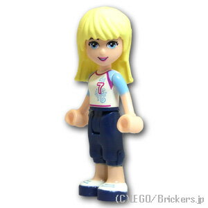 レゴ フレンズ ミニフィグ ステファニー - ダークブルーパンツ / ホワイトジャージ | lego フィギュア 人形 ミニフィギュア 女の子